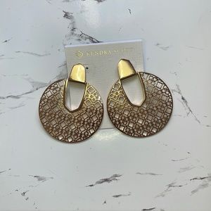 Kendra Scott Rose Gold Statement Earrings